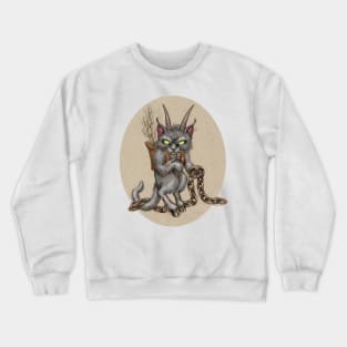 Krampus Kitty (with chains) Crewneck Sweatshirt